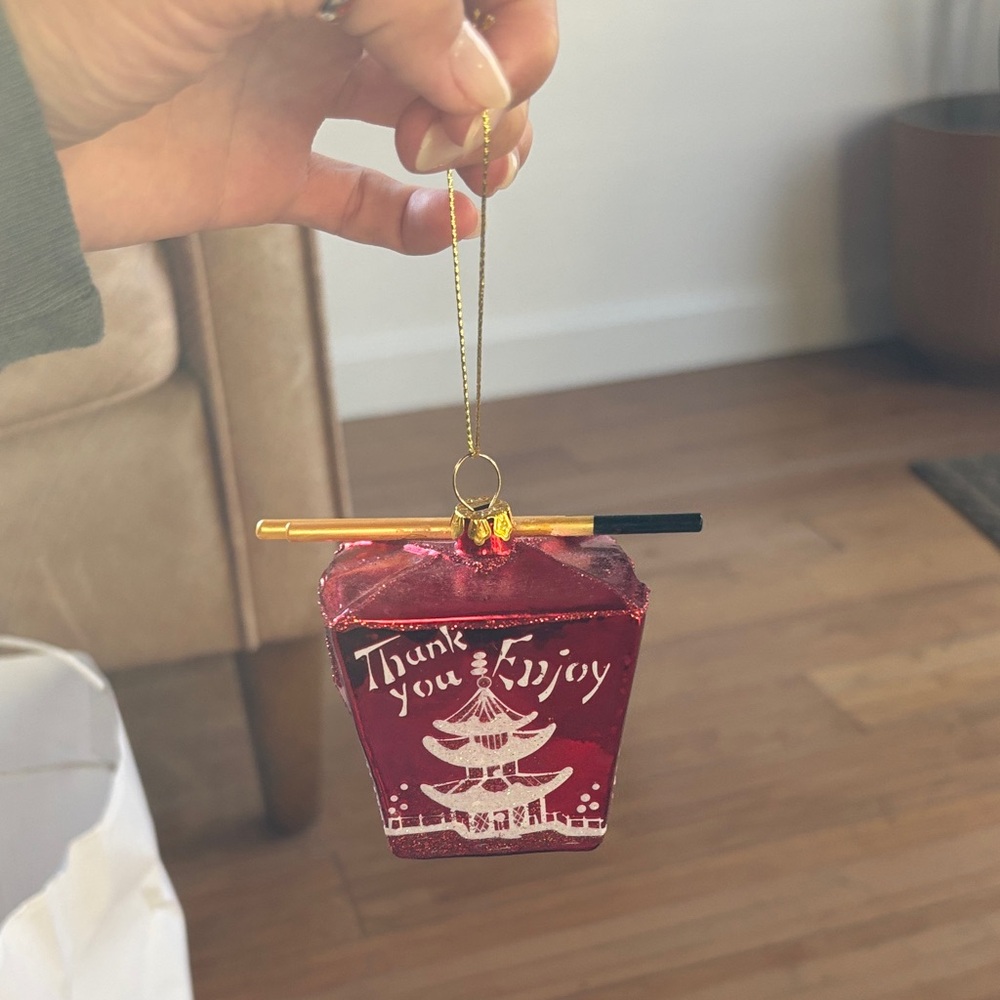 Chinese take out ornament